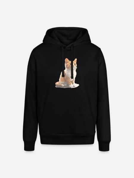Cat cute cat drawing - Stanley/Stella SOUNDER Unisex Hoodie - black