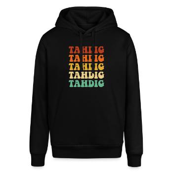 Tahdig, foodiranian persian - Stanley/Stella SOUNDER Unisex Hoodie - black - Front - Alina (178cm) & Michal (187cm)