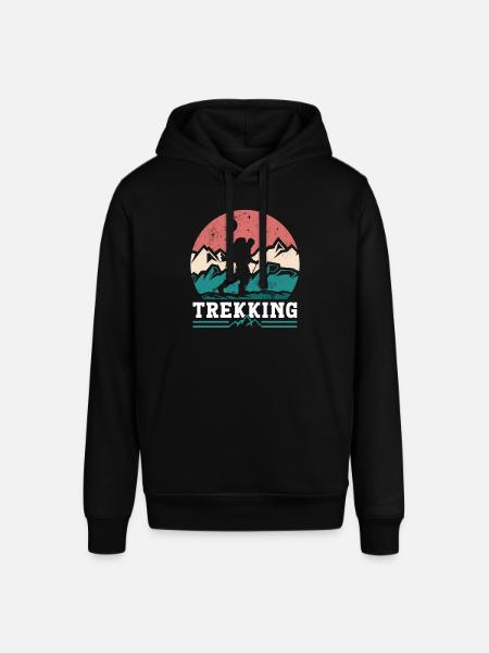 Trekking Hikers Hiking Lovers - Stanley/Stella SOUNDER Unisex Hoodie - black