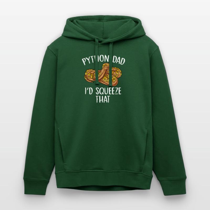 python dad Id squeeze that Design for a snake joke Stanley/Stella SOUNDER Unisex Hoodie