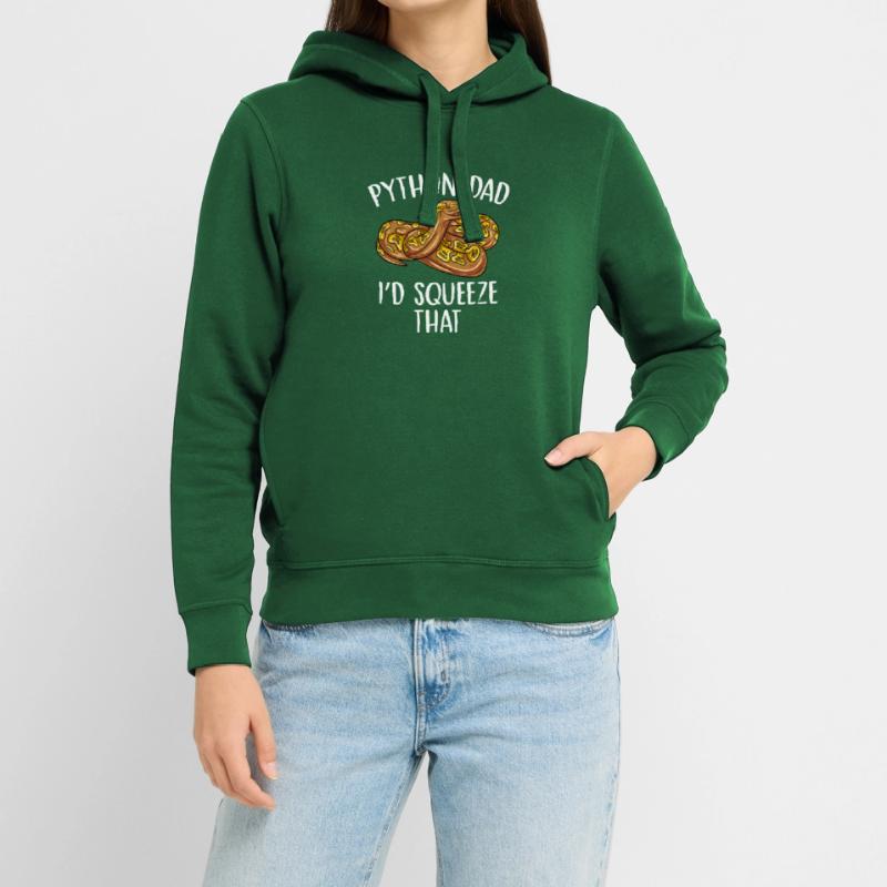 python dad Id squeeze that Design for a snake joke Stanley/Stella SOUNDER Unisex Hoodie