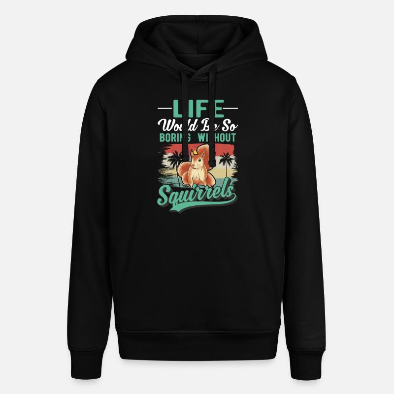 Eichhörnchen Geschenk Squirrel Grauhörnchen - Stanley/Stella Unisex Hoodie SOUNDER - Schwarz