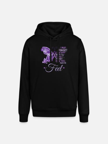 Alzheimer-Schmetterling - Stanley/Stella Unisex Hoodie SOUNDER - Schwarz