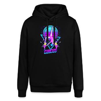 Circus Show Aerialist Trapeze Artist Aerial Acrobat - Stanley/Stella SOUNDER Unisex Hoodie - black - Front - Alina (178cm) & Michal (187cm)