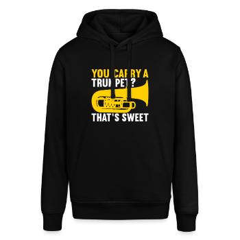 Tuba tuba player - Stanley/Stella SOUNDER Unisex Hoodie - black - Front - Alina (178cm) & Michal (187cm)