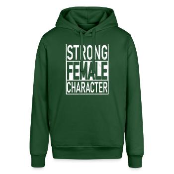 Starker weiblicher Charakter - Stanley/Stella Unisex Hoodie SOUNDER - Flaschengrün - Vorne - Alina (178cm) & Michal (187cm)