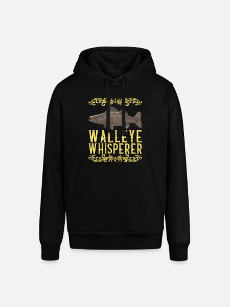 Walleye Fishing Anglers - Stanley/Stella SOUNDER Unisex Hoodie - black