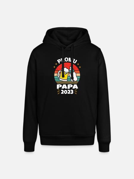 Promoted to Future Dad 2023 - Stanley/Stella SOUNDER Unisex Hoodie - black