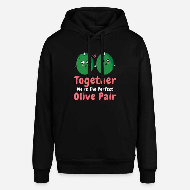 Saint-Valentin Olive Couples Rencontres Romance - Sweat à capuche SOUNDER Stanley/Stella Unisexe - noir
