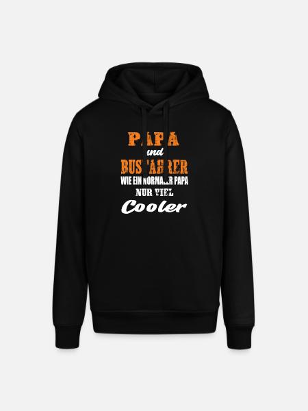 Papa und Busfahrer - Stanley/Stella Unisex Hoodie SOUNDER - Schwarz