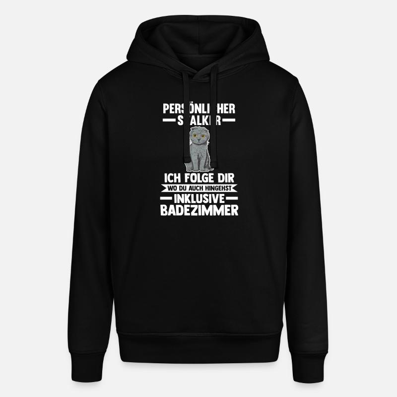Scottish Fold Katze - Stanley/Stella Unisex Hoodie SOUNDER - Schwarz