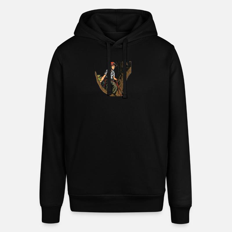 Baumpfleger Baumkletterer Arborist Baumklettern - Stanley/Stella Unisex Hoodie SOUNDER - Schwarz