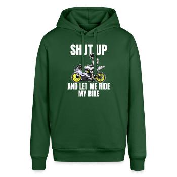 Motorcycle Lifestyle / Motorrad / Motorräder biker - Stanley/Stella Unisex Hoodie SOUNDER - Flaschengrün - Vorne - Alina (178cm) & Michal (187cm)