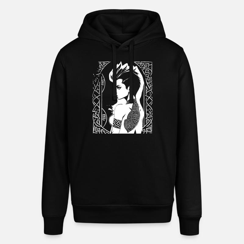 Fantasy Post Punk Celtic Tribal Batcave Mohawk Gi - Stanley/Stella SOUNDER Unisex Hoodie - black