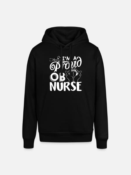 OB Nurse Proud OB Nurse - Stanley/Stella SOUNDER Unisex Hoodie - black
