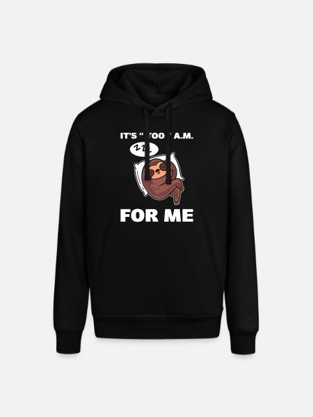 Sleeping sloth sleepyhead - Stanley/Stella SOUNDER Unisex Hoodie - black