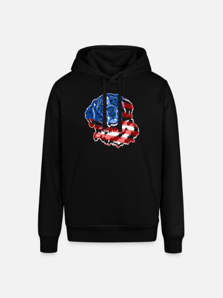 Saint Bernard Saint Bernard Flag - Stanley/Stella SOUNDER Unisex Hoodie - black