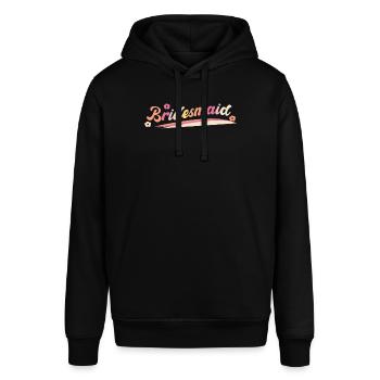 Bridsmaid Shirt Geschenk - Stanley/Stella Unisex Hoodie SOUNDER - Schwarz - Vorne - Alina (178cm) & Michal (187cm)