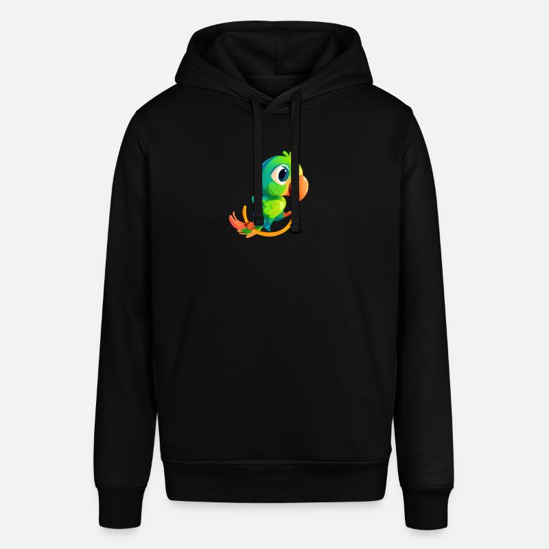 Perroquet à bascule d’oiseau vert - Sweat à capuche SOUNDER Stanley/Stella Unisexe - noir