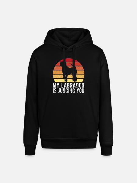 Labrador Lover Gifts - Stanley/Stella SOUNDER Unisex Hoodie - black