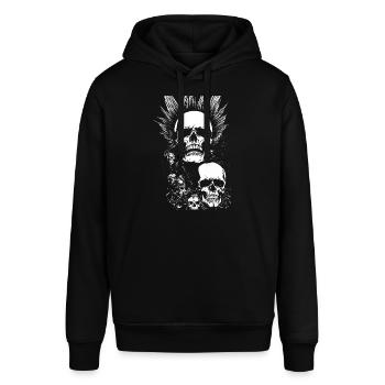Anarchy Fan Skull avec Mohawk Crazy Antisocial Pu - Sweat à capuche SOUNDER Stanley/Stella Unisexe - noir - Devant - Alina (178cm) & Michal (187cm)