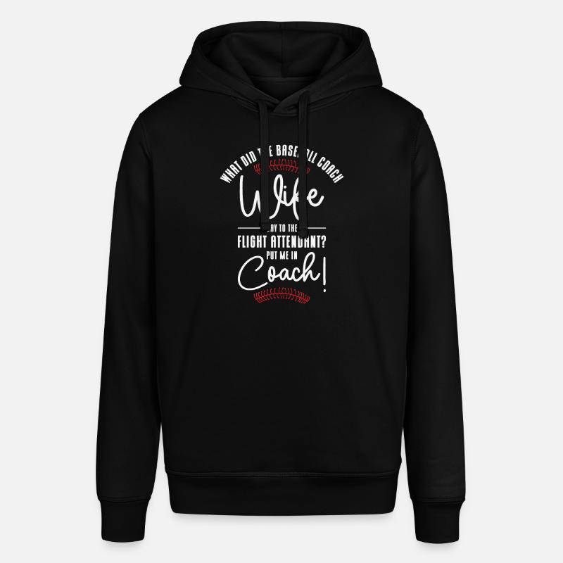 Baseball-Trainerin Ehefrau Berufstätige Mutter - Stanley/Stella Unisex Hoodie SOUNDER - Schwarz