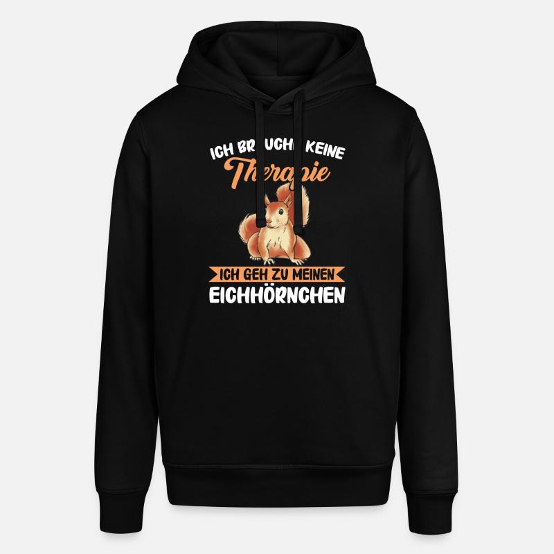 Eichhörnchen Baumhörnchen Squirrel - Stanley/Stella Unisex Hoodie SOUNDER - Schwarz