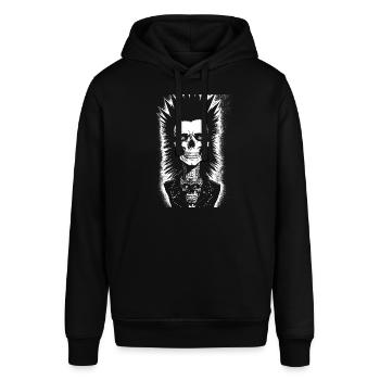Crâne de fan de punkrock avec Mohawk Crazy Antisocial P - Sweat à capuche SOUNDER Stanley/Stella Unisexe - noir - Devant - Alina (178cm) & Michal (187cm)
