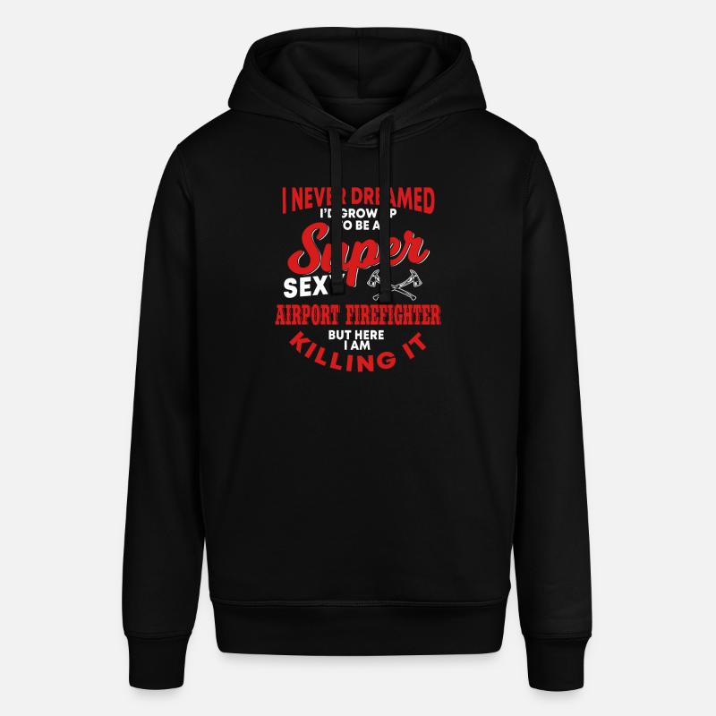 Drôle de pompier d’aéroport - Sweat à capuche SOUNDER Stanley/Stella Unisexe - noir