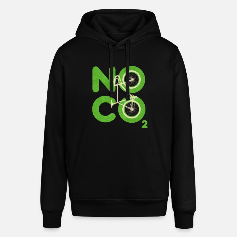 Pas de CO2 - Sweat à capuche SOUNDER Stanley/Stella Unisexe - noir
