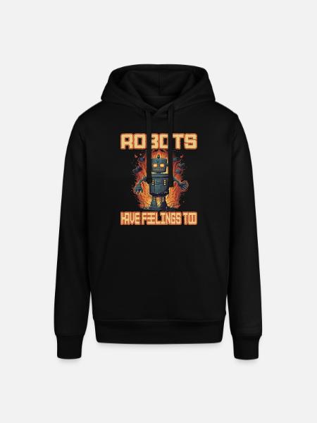 Robots Have Feeling Too - Stanley/Stella Unisex Hoodie SOUNDER - Schwarz