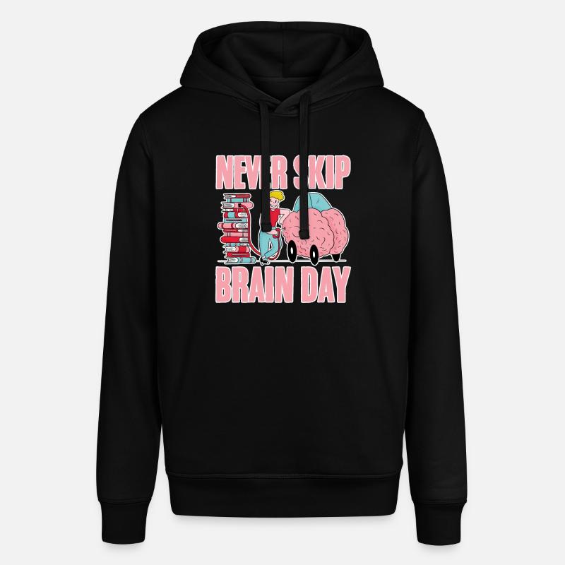 Never Skip Brain Day 4 - Stanley/Stella Unisex Hoodie SOUNDER - Schwarz