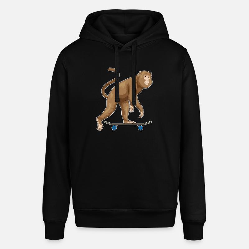 Monkey Skater Skateboard - Sweat à capuche SOUNDER Stanley/Stella Unisexe - noir