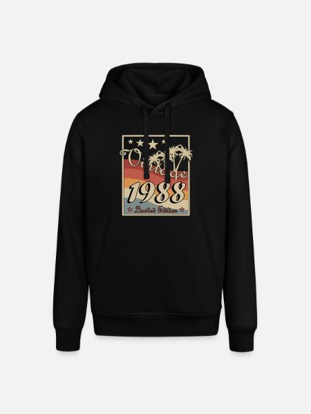Born 1988 - Stanley/Stella SOUNDER Unisex Hoodie - black