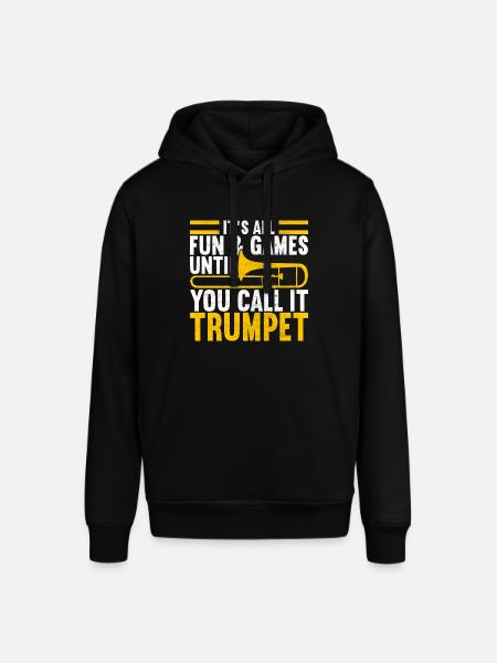 Posaune Trombone - Stanley/Stella SOUNDER Unisex Hoodie - black