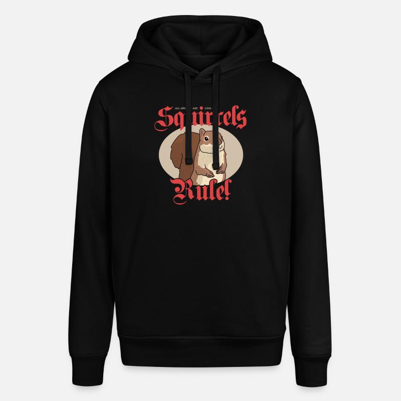 Süßes Eichhörnchen Grauhörnchen Hörnchen Geschenk - Stanley/Stella Unisex Hoodie SOUNDER - Schwarz