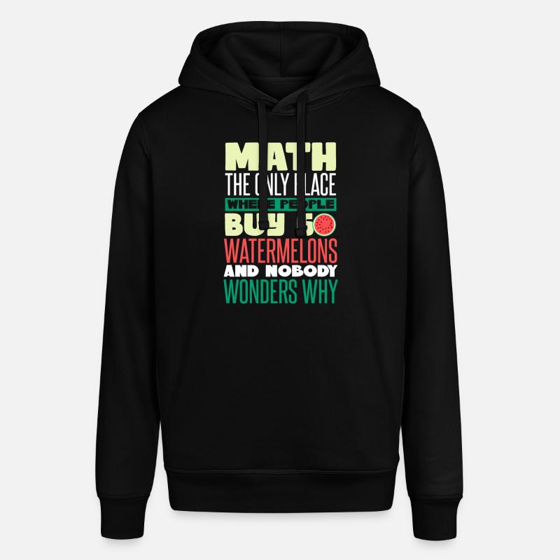 Math Pastèque drôle - Sweat à capuche SOUNDER Stanley/Stella Unisexe - noir