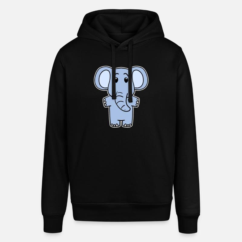 Mignon petit éléphant - Sweat à capuche SOUNDER Stanley/Stella Unisexe - noir