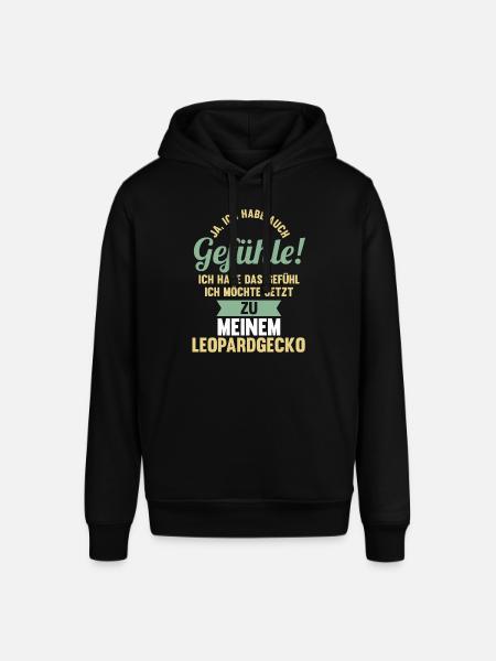 Eidechse Terrarium Reptilien Leopardgecko - Stanley/Stella Unisex Hoodie SOUNDER - Schwarz