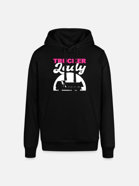 Trucker Lady Driver - Stanley/Stella SOUNDER Unisex Hoodie - black