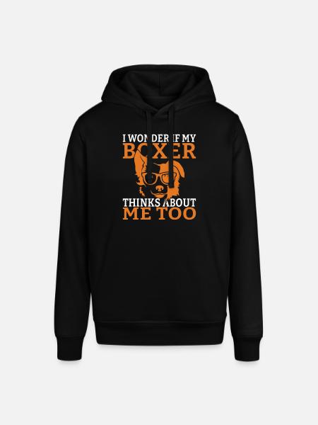 Boxer Dog Gifts - Stanley/Stella SOUNDER Unisex Hoodie - black