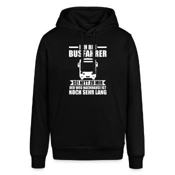 Bus Busfahrer - Stanley/Stella Unisex Hoodie SOUNDER - Schwarz - Vorne - Alina (178cm) & Michal (187cm)