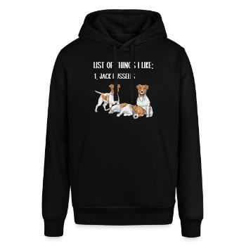 Jack Russell Terrier - Sweat à capuche SOUNDER Stanley/Stella Unisexe - noir - Devant - Alina (178cm) & Michal (187cm)