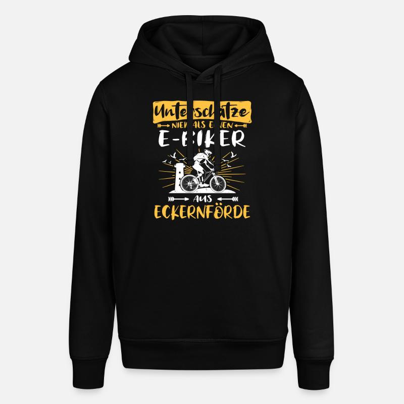 Ebike Eckernförde Ebiking Eckernförderer E-Biker - Stanley/Stella Unisex Hoodie SOUNDER - Schwarz