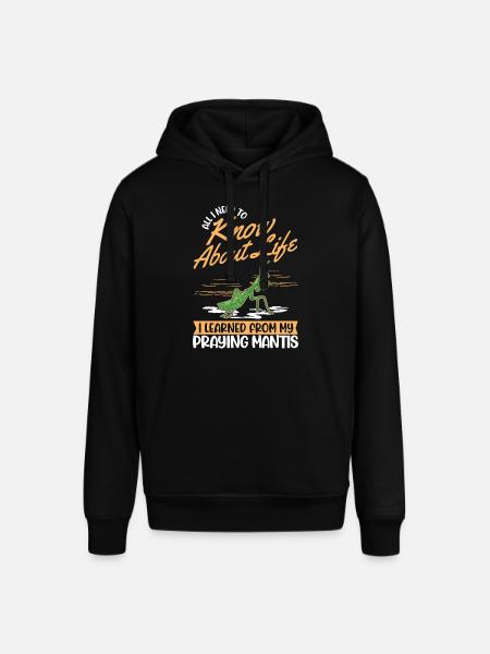 Gottesanbeterin Mantis Fangschrecke - Stanley/Stella Unisex Hoodie SOUNDER - Schwarz