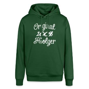 Original 100% Holger - Sweat à capuche SOUNDER Stanley/Stella Unisexe - vert bouteille - Devant - Alina (178cm) & Michal (187cm)