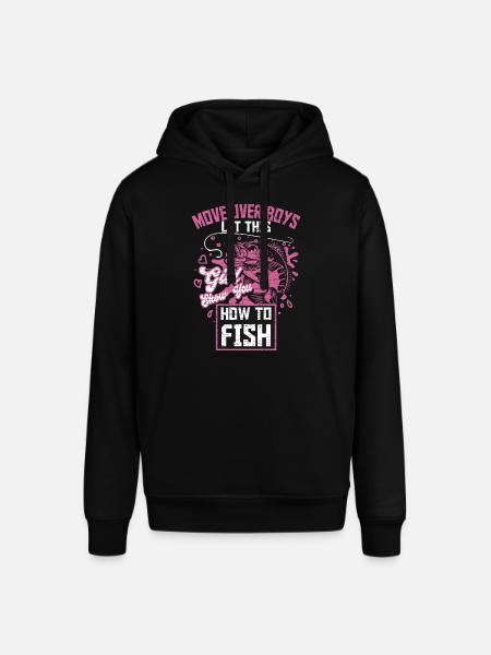 Angeln Fischen Anglerin Geschenk - Stanley/Stella Unisex Hoodie SOUNDER - Schwarz
