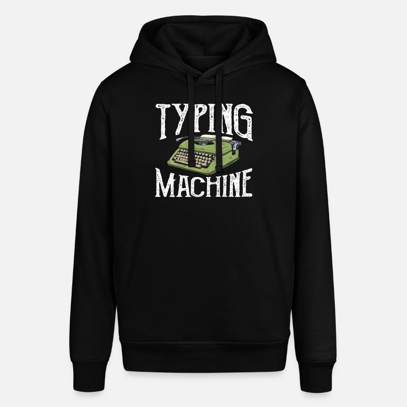 Autore Typewriter Typewriter - Felpa con cappuccio unisex SOUNDER di Stanley/Stella - nero