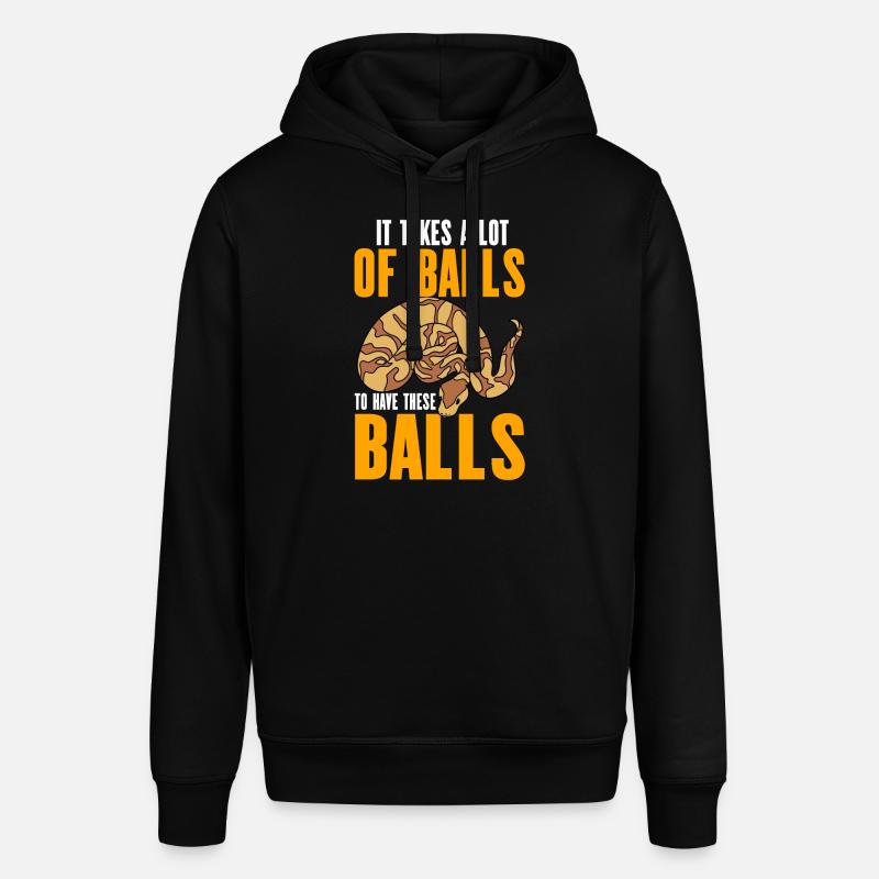 Serpent python royal - Sweat à capuche SOUNDER Stanley/Stella Unisexe - noir