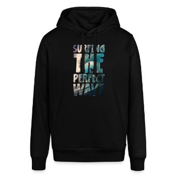 Surfing The Perfect Wave - Stanley/Stella Unisex Hoodie SOUNDER - Schwarz - Vorne - Alina (178cm) & Michal (187cm)